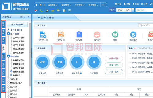 产供销协作难 智邦国际工厂erp管理系统 一个大招解决各种难题